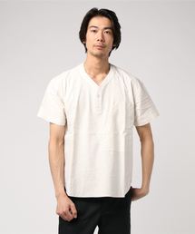 Butch&Phillip/ブッチ&フィリップ ネップヘンリープルオーバーシャツ