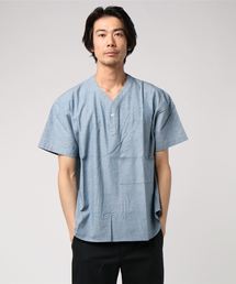 Butch&Phillip/ブッチ&フィリップ ネップヘンリープルオーバーシャツ