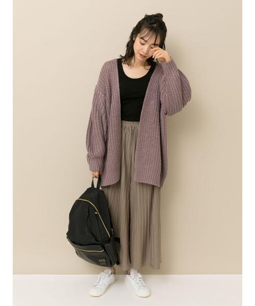 earth music&ecology(アースミュージックアンドエコロジー)の「カットプリーツスカーチョ ●*(その他パンツ・レディース・ブラック/ベージュ/マスタード/モカ/ダークブルー/ダークグリーン・FREE)」の9枚目の写真