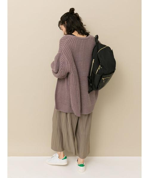 earth music&ecology(アースミュージックアンドエコロジー)の「カットプリーツスカーチョ ●*(その他パンツ・レディース・ブラック/ベージュ/マスタード/モカ/ダークブルー/ダークグリーン・FREE)」の11枚目の写真