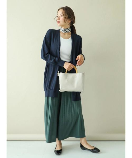 earth music&ecology(アースミュージックアンドエコロジー)の「カットプリーツスカーチョ ●*(その他パンツ・レディース・ブラック/ベージュ/マスタード/モカ/ダークブルー/ダークグリーン・FREE)」の21枚目の写真