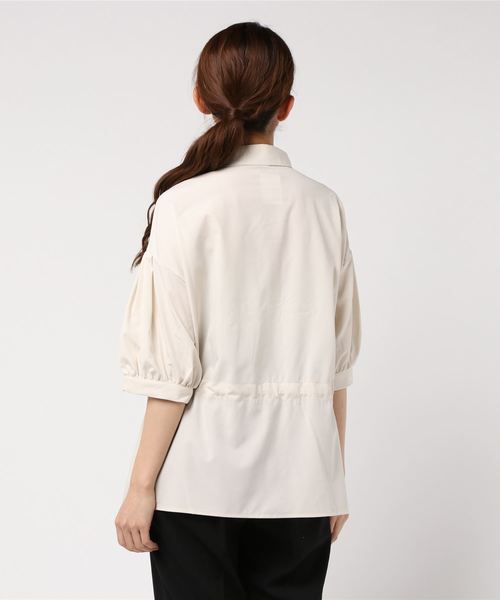 rps（アールピーエス）の「ウエストリボン多ボタンダブルポケットブラウス（シャツ/ブラウス・レディース・アイボリー/ブラック/ベージュ・M）」の4枚目の写真