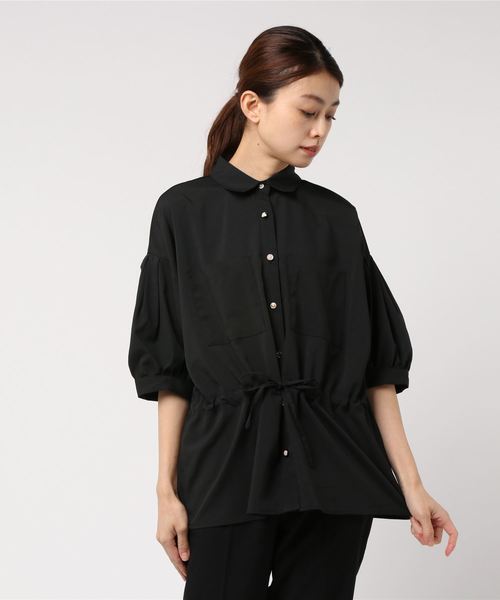 rps（アールピーエス）の「ウエストリボン多ボタンダブルポケットブラウス（シャツ/ブラウス・レディース・アイボリー/ブラック/ベージュ・M）」の13枚目の写真