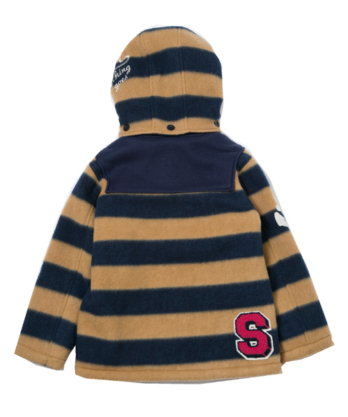 X-girl Stages(エックスガールステージス)の「FLEECE DUFFLE COAT (4T~7T)(ダッフルコート・キッズ・ベージュ/ネイビー・6T/7T/4T/5T)」の8枚目の写真