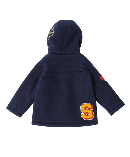 X-girl Stages(エックスガールステージス)の「FLEECE DUFFLE COAT (4T~7T)(ダッフルコート・キッズ・ベージュ/ネイビー・6T/7T/4T/5T)」の9枚目の写真