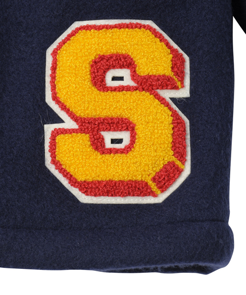 X-girl Stages(エックスガールステージス)の「FLEECE DUFFLE COAT (4T~7T)(ダッフルコート・キッズ・ベージュ/ネイビー・6T/7T/4T/5T)」の4枚目の写真