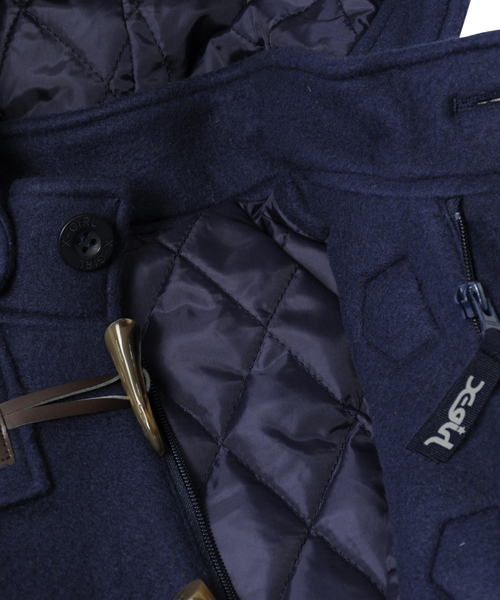 X-girl Stages(エックスガールステージス)の「FLEECE DUFFLE COAT (4T~7T)(ダッフルコート・キッズ・ベージュ/ネイビー・6T/7T/4T/5T)」の7枚目の写真