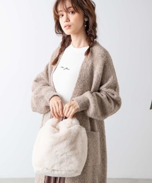 WEGO | WEGO/べっ甲ハンドルファーショルダートートバッグ(トートバッグ)