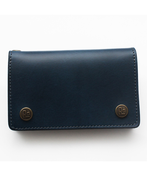 Rotar ブルー　ボタン付き長財布 Work plate Middle Wallet | ワークプレートミドルウォレット | ROTAR
