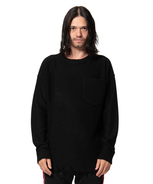 Damaged Big Knit ダメージビッグニット ニット セーター Glamb グラム のファッション通販 Zozotown