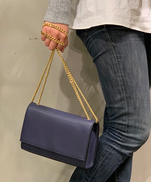 LuuNa（ルーナ）の「2WAY チェーン クラッチ ショルダー バッグ（ショルダーバッグ・レディース・ブラック/ネイビー/キャメル・FREE）」の6枚目の写真