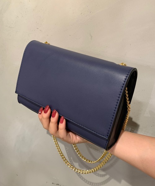 LuuNa（ルーナ）の「2WAY チェーン クラッチ ショルダー バッグ（ショルダーバッグ・レディース・ブラック/ネイビー/キャメル・FREE）」の7枚目の写真