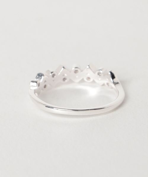 TONE SELECT GOODS(トーンセレクトグッズ)の「【925 SILVER ACC】ZIGZAG8StoneリングSV925(OG)(リング・レディース・シルバー・14号/19号)」の2枚目の写真