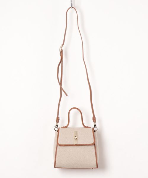 flower（フラワー）の「クラシックフレームバッグ（ショルダーバッグ・レディース・ベージュ/アイボリー・FREE）」の9枚目の写真