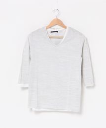 アンサンブルVネック7分袖Tシャツ