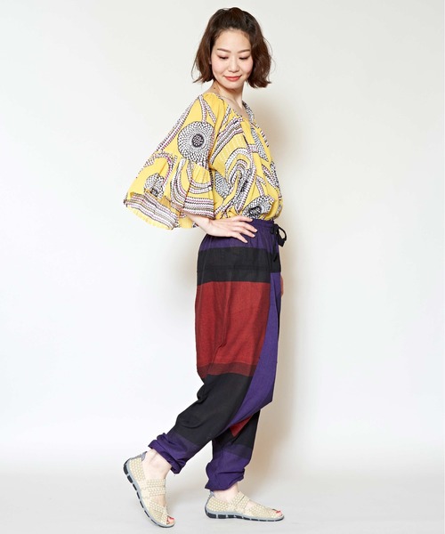 チャイハネ(チャイハネ)の「【チャイハネ】yul 旅するサルエルパンツ(ユニセックス)(その他パンツ・メンズ・レッド/カーキ/ブルー・FREE)」の19枚目の写真