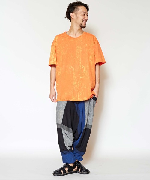 チャイハネ(チャイハネ)の「【チャイハネ】yul 旅するサルエルパンツ(ユニセックス)(その他パンツ・メンズ・レッド/カーキ/ブルー・FREE)」の6枚目の写真