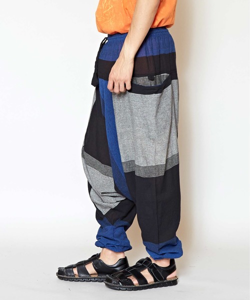 チャイハネ(チャイハネ)の「【チャイハネ】yul 旅するサルエルパンツ(ユニセックス)(その他パンツ・メンズ・レッド/カーキ/ブルー・FREE)」の7枚目の写真