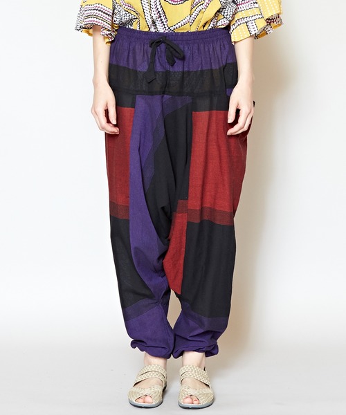 チャイハネ(チャイハネ)の「【チャイハネ】yul 旅するサルエルパンツ(ユニセックス)(その他パンツ・メンズ・レッド/カーキ/ブルー・FREE)」の17枚目の写真