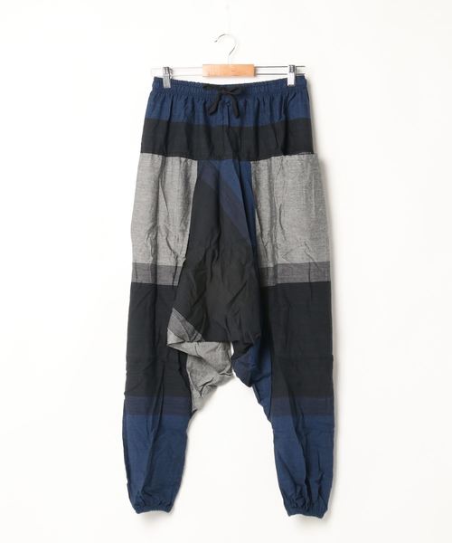 チャイハネ(チャイハネ)の「【チャイハネ】yul 旅するサルエルパンツ(ユニセックス)(その他パンツ・メンズ・レッド/カーキ/ブルー・FREE)」の4枚目の写真