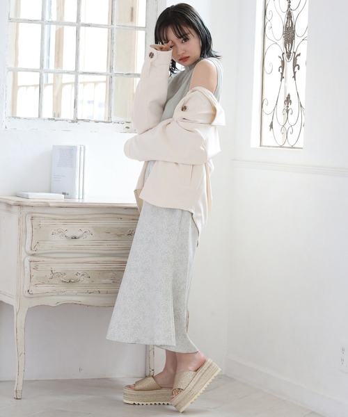 one after another NICE CLAUP(ワンアフターアナザーナイスクラップ)の「ジュート厚底フラットサンダル(サンダル・レディース・ゴールド/クリア・SMALL/MEDIUM/LARGE)」の21枚目の写真