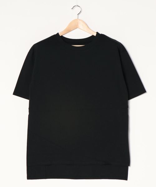reca(レカ)の「リサイクルコットン サイドスリットTシャツ(Tシャツ/カットソー・レディース・オフホワイト/ブラック/ベージュ系その他・M)」の6枚目の写真