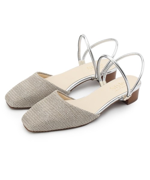 サンダル シューズアンクルストラップスクエアフラットシューズ サンダル Its Demo イッツデモ のファッション