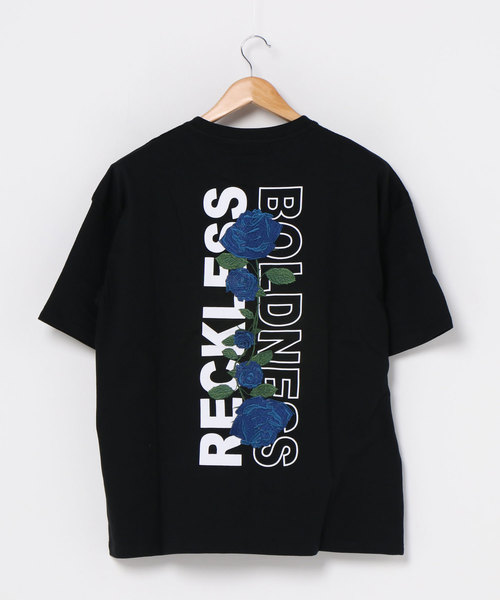 FUNALIVE（ファンアライブ）の「【RINGS】ルーズシルエット 半袖Tシャツ（Tシャツ/カットソー・メンズ・ホワイト/グリーン/ブラック系その他/グリーン系その他/ホワイト×ブルー/ブルー系その他/ブラック系その他2/サックスブルー/ベージュ/ブラック×ブルー/ホワイト×レッド/ブラック×レッド/ブラック・M/L）」の14枚目の写真