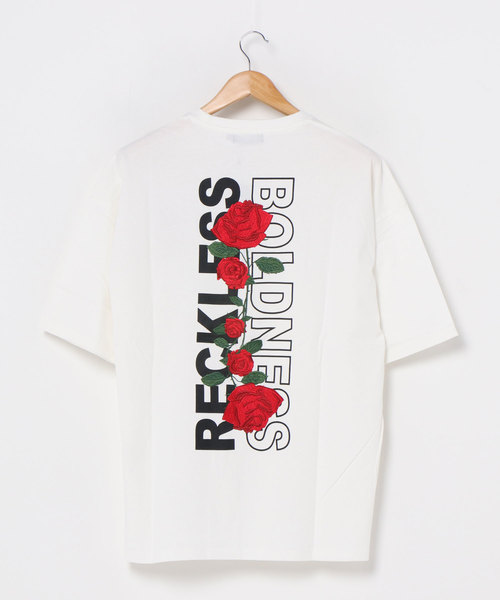 FUNALIVE（ファンアライブ）の「【RINGS】ルーズシルエット 半袖Tシャツ（Tシャツ/カットソー・メンズ・ホワイト/グリーン/ブラック系その他/グリーン系その他/ホワイト×ブルー/ブルー系その他/ブラック系その他2/サックスブルー/ベージュ/ブラック×ブルー/ホワイト×レッド/ブラック×レッド/ブラック・M/L）」の21枚目の写真