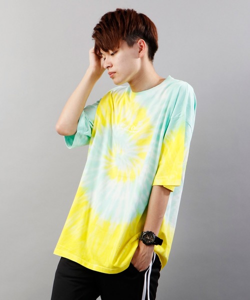 FUNALIVE（ファンアライブ）の「【RINGS】ルーズシルエット 半袖Tシャツ（Tシャツ/カットソー・メンズ・ホワイト/グリーン/ブラック系その他/グリーン系その他/ホワイト×ブルー/ブルー系その他/ブラック系その他2/サックスブルー/ベージュ/ブラック×ブルー/ホワイト×レッド/ブラック×レッド/ブラック・M/L）」の11枚目の写真