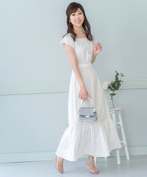 ワンピース ロング スクエアネック Prima Scherrer