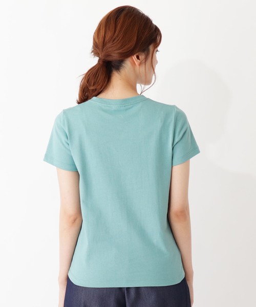 Champion(チャンピオン)の「Champion ポケットTシャツ(Tシャツ/カットソー・レディース・オフホワイト/グリーン/イエロー系7/オレンジ/ブラック・03/02)」の12枚目の写真