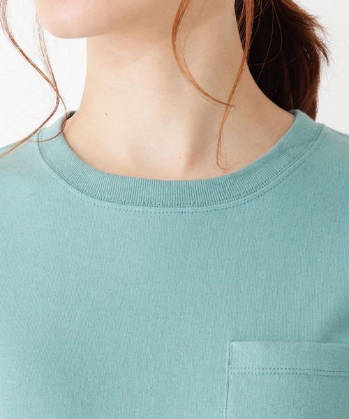 Champion(チャンピオン)の「Champion ポケットTシャツ(Tシャツ/カットソー・レディース・オフホワイト/グリーン/イエロー系7/オレンジ/ブラック・03/02)」の13枚目の写真