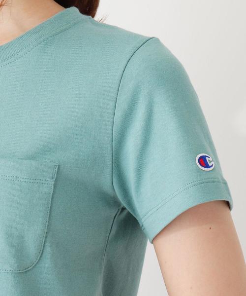 Champion(チャンピオン)の「Champion ポケットTシャツ(Tシャツ/カットソー・レディース・オフホワイト/グリーン/イエロー系7/オレンジ/ブラック・03/02)」の14枚目の写真