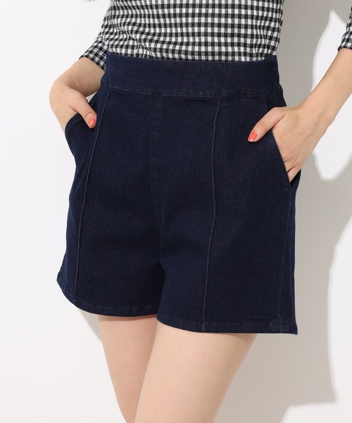 one after another NICE CLAUP（ワンアフターアナザーナイスクラップ）の「シンプルショートパンツ（その他パンツ・レディース・ブラック/ブラウン/インディゴブルー/その他・FREE）」の4枚目の写真