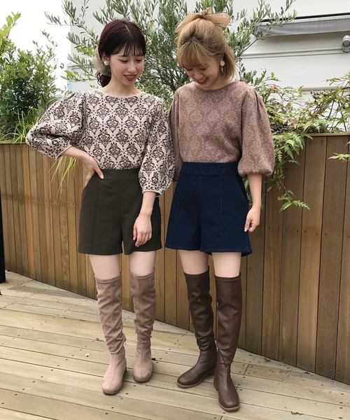one after another NICE CLAUP（ワンアフターアナザーナイスクラップ）の「シンプルショートパンツ（その他パンツ・レディース・ブラック/ブラウン/インディゴブルー/その他・FREE）」の13枚目の写真