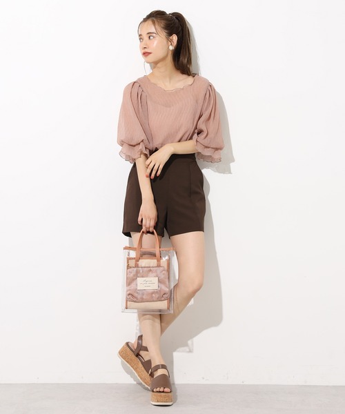 one after another NICE CLAUP（ワンアフターアナザーナイスクラップ）の「シンプルショートパンツ（その他パンツ・レディース・ブラック/ブラウン/インディゴブルー/その他・FREE）」の15枚目の写真