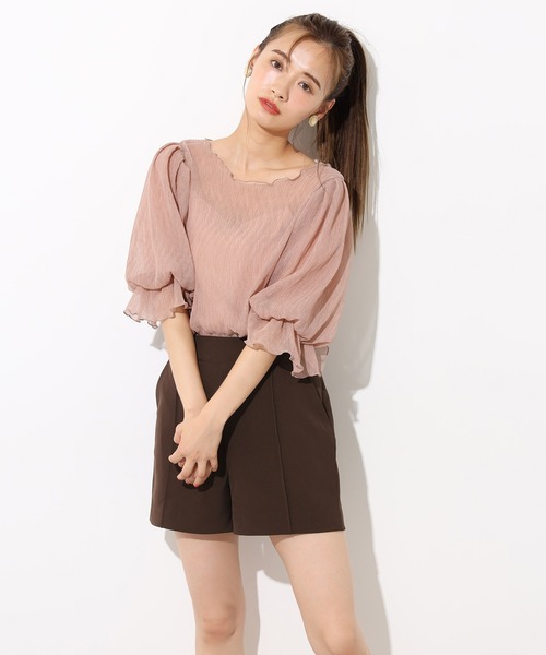 one after another NICE CLAUP（ワンアフターアナザーナイスクラップ）の「シンプルショートパンツ（その他パンツ・レディース・ブラック/ブラウン/インディゴブルー/その他・FREE）」の17枚目の写真