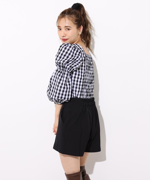 one after another NICE CLAUP（ワンアフターアナザーナイスクラップ）の「シンプルショートパンツ（その他パンツ・レディース・ブラック/ブラウン/インディゴブルー/その他・FREE）」の10枚目の写真