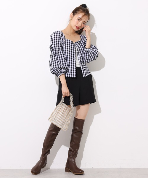 one after another NICE CLAUP（ワンアフターアナザーナイスクラップ）の「シンプルショートパンツ（その他パンツ・レディース・ブラック/ブラウン/インディゴブルー/その他・FREE）」の7枚目の写真