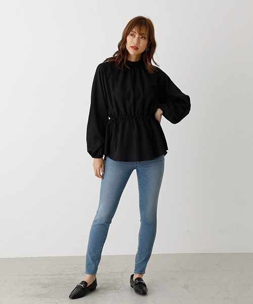 Heve ハートネットペプラムブラウス　ブラック 本日迄の出品heve heart neck peplum BLACK 新品