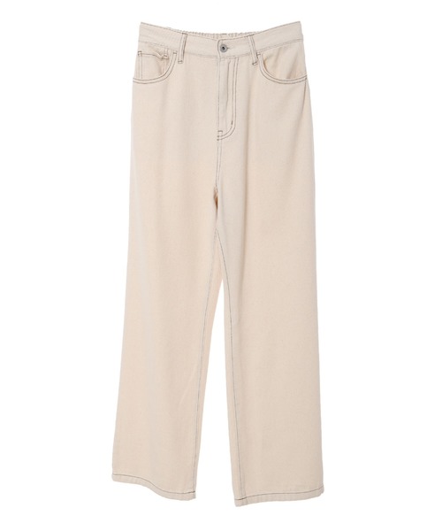 fifth（フィフス）の「ツイルストレートパンツ（その他パンツ・レディース・ベージュ/アイボリー・MEDIUM/LARGE）」の6枚目の写真