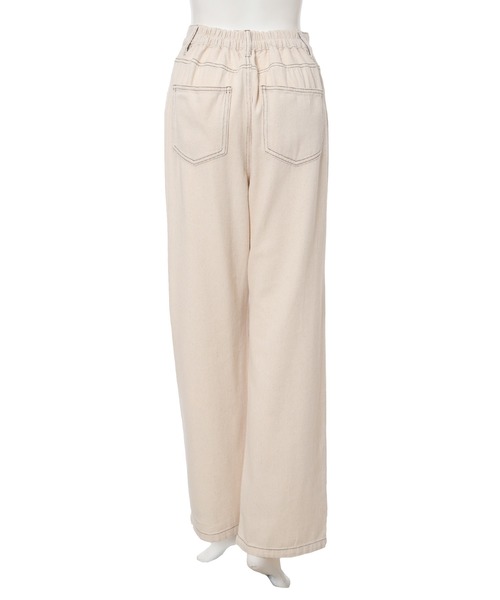 fifth（フィフス）の「ツイルストレートパンツ（その他パンツ・レディース・ベージュ/アイボリー・MEDIUM/LARGE）」の3枚目の写真