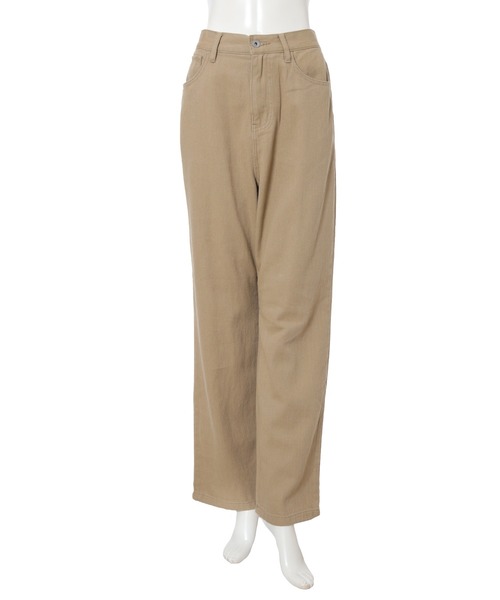 fifth（フィフス）の「ツイルストレートパンツ（その他パンツ・レディース・ベージュ/アイボリー・MEDIUM/LARGE）」の9枚目の写真