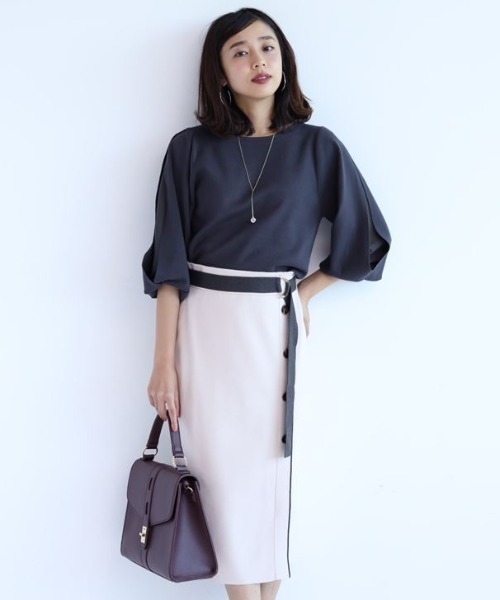 配色ニットアップ ワンピース Jusglitty ジャスグリッティー のファッション通販 Zozotown