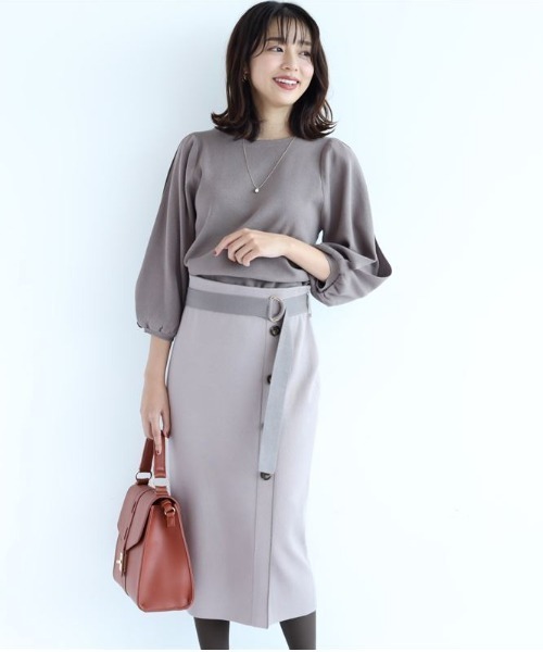 配色ニットアップ ワンピース Jusglitty ジャスグリッティー のファッション通販 Zozotown