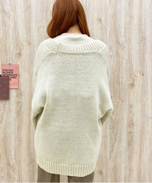 apres jour(アプレジュール)の「袖ボリュームカーディガン【ZOZOTOWN限定アイテム】【10AP】(カーディガン/ボレロ・レディース・モカ/アイボリー/ベージュ・X-LARGE/フリー)」の6枚目の写真