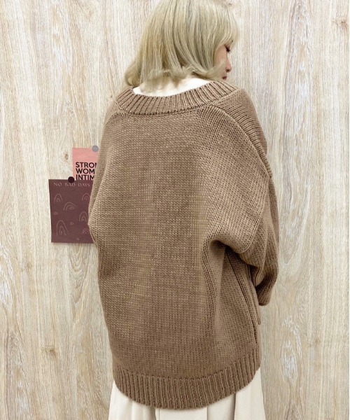 apres jour(アプレジュール)の「袖ボリュームカーディガン【ZOZOTOWN限定アイテム】【10AP】(カーディガン/ボレロ・レディース・モカ/アイボリー/ベージュ・X-LARGE/フリー)」の10枚目の写真