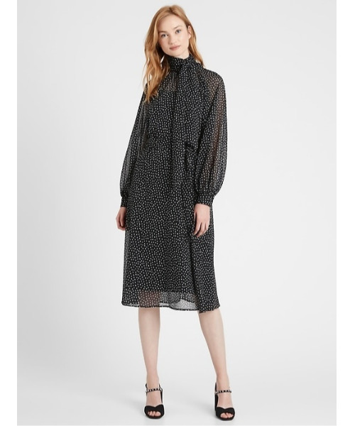 ミディワンピース ワンピース ワンピース Banana Republic バナナリパブリック のファッション Banana ベルベットドット