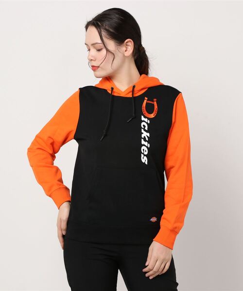 セール レディース ディッキーズ配色裏毛プルオーバーパーカー パーカー Dickies ディッキーズ のファッション通販 Zozotown